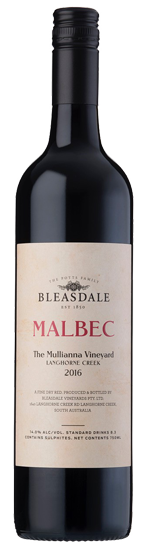 Red NV Bleasdale Mullianna Vineyard Malbec